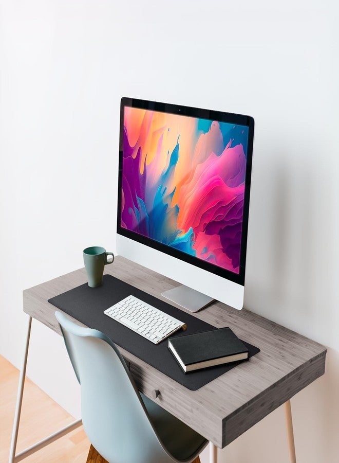 Vine Creations Leather Desk Mat 24" x 17", Desk Protector, PU Leather Desk Pad, Small Desk Pad Mat, Desk Blotter, Desk Pads on Top of Desks, Small Desk Mat for Home or Office (Black) - Image 4